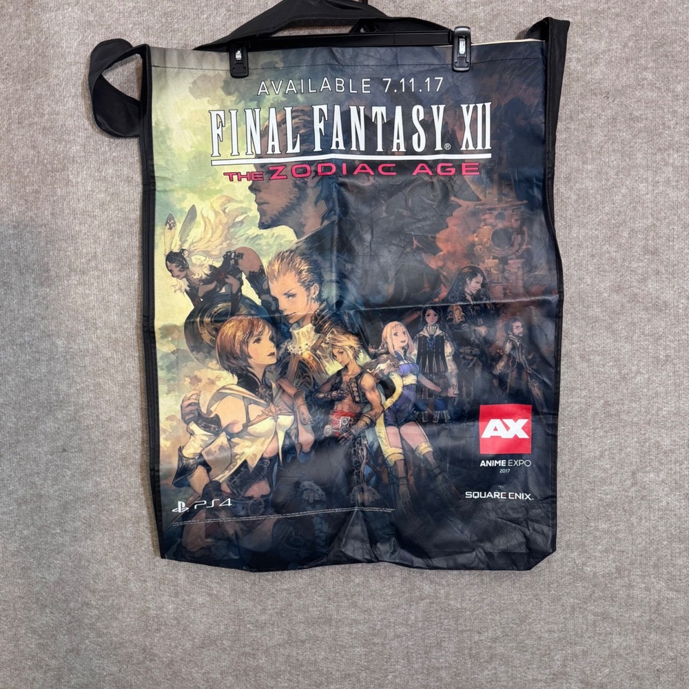 Final Fantasy XII XIV Anime Expo 2017 Tote Bag OS Square Enix Promo Gaming Art